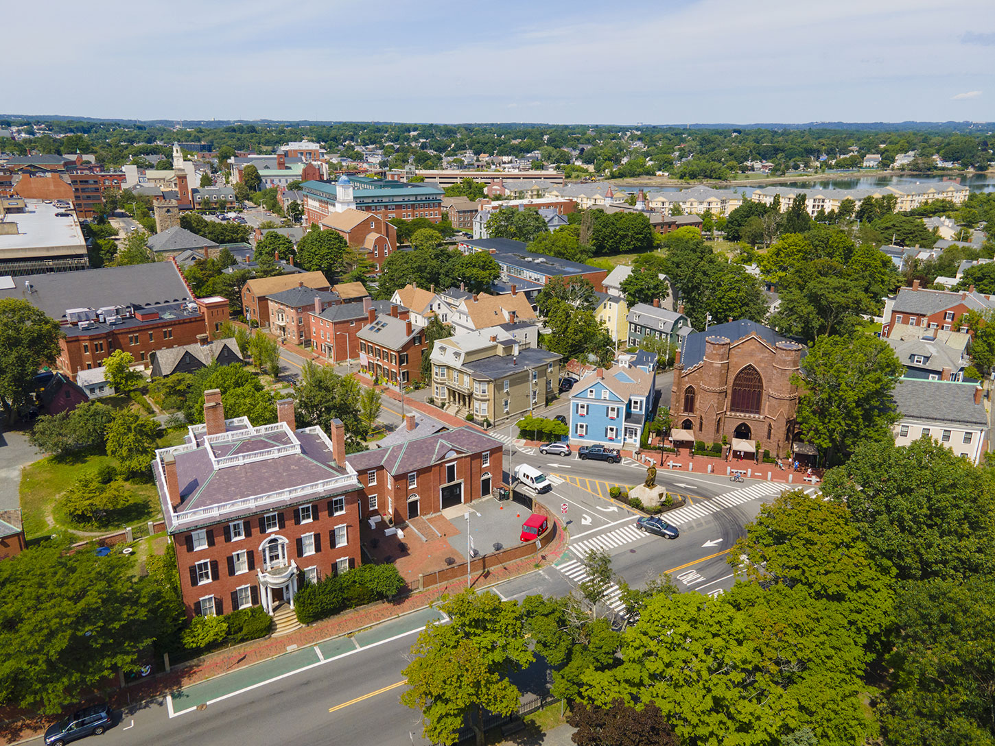 City of Salem, MA aerial view